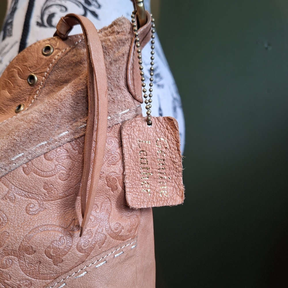 Tan Leather Crossbody Bag - Picture 4 of 12